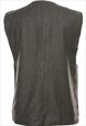 VINTAGE EMBROIDERED GREY WAISTCOAT - M