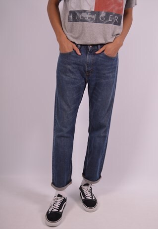 LEVI'S 505 MENS VINTAGE JEANS W34 L30 BLUE 90S