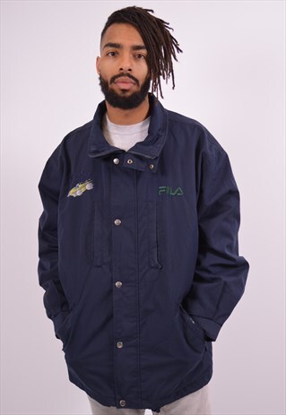 VINTAGE FILA JACKET BLUE