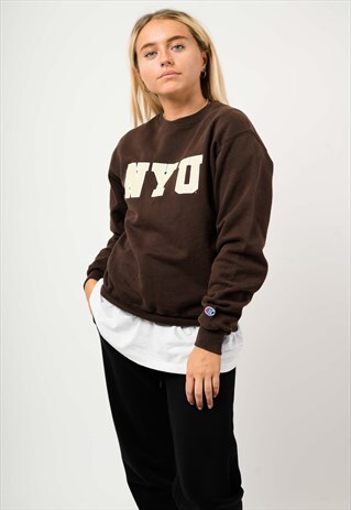 VINTAGE UNISEX CHAMPION NYU SWEATSHIRT