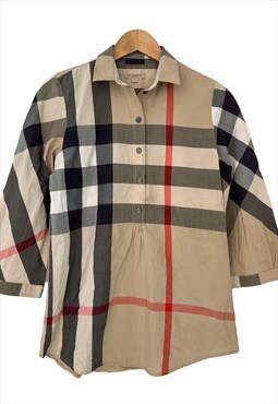 Burberry vintage novacheck blouse for women, Size M
