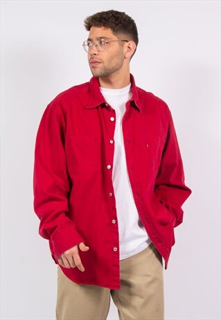 90'S LEVI'S RED DENIM SHIRT