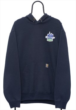 Vintage Carhartt Navy Hoodie Mens