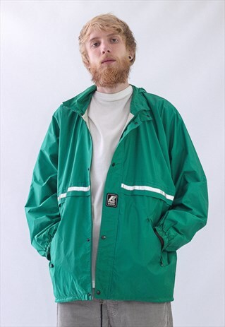 VINTAGE MENS K-WAY WINDBREAKER WATERPROOF JACKET