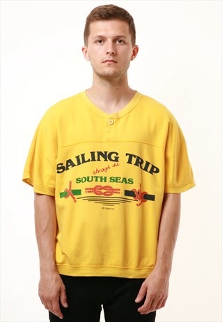 90S VINTAGE OLDSCHOOL GERMANY SAILING TRIP T-SHIRT 15187