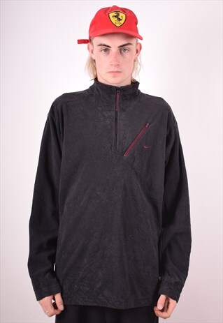 NIKE MENS VINTAGE FLEECE JUMPER XL BLACK 90S