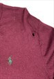 RED POLO RALPH LAUREN LOGO EMBROILERY SWEATER