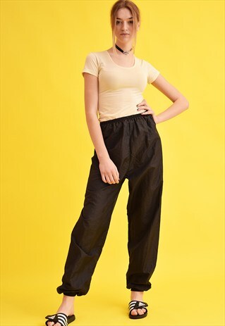 90'S RETRO ATHLEISURE SPORTS THIN TRACKSUIT BOTTOMS