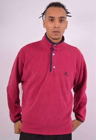VINTAGE KAPPA FLEECE JUMPER PURPLE