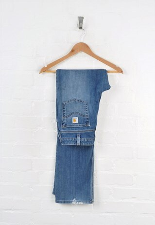 Vintage Carhartt Denim Jeans Bootleg Fit Blue W34 L34