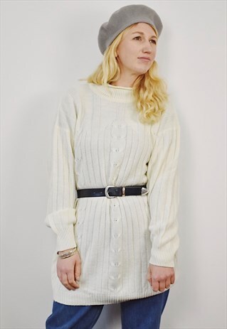 VINTAGE 90S JUMPER DRESS NUDE