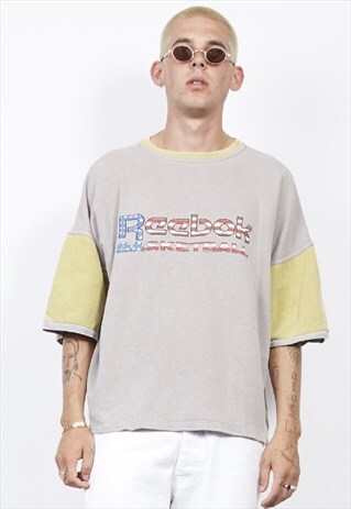 VINTAGE 80'S REEBOK BASKETBALL SWEAT T-SHIRT