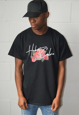 BLACK RING OF ROSES T-SHIRT