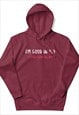 GOOD IN BED  HOODIE MAROON 