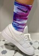 HAND DYED NIKE SOCK - LILAC BLUE 1 PAIR 