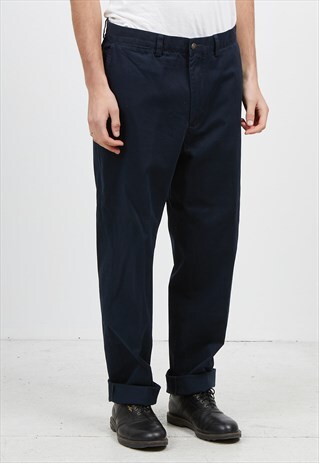 VINTAGE NAVY POLO RALPH LAUREN TROUSERS BOTTOMS