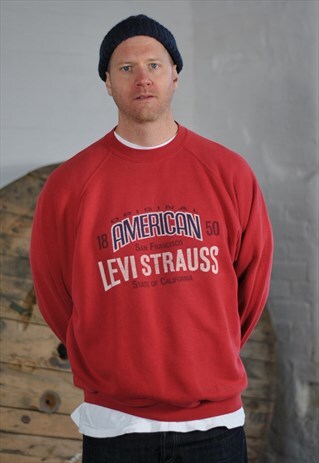 VINTAGE 90S LEVI'S BIG LOGO SWEATER