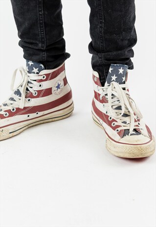 VINTAGE CONVERSE PATTERNED TRAINERS
