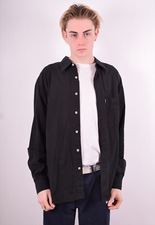 LEVI'S MENS VINTAGE SHIRT LARGE BLACK 90'S