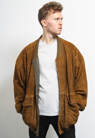 VINTAGE SUEDE BOMBER JACKET