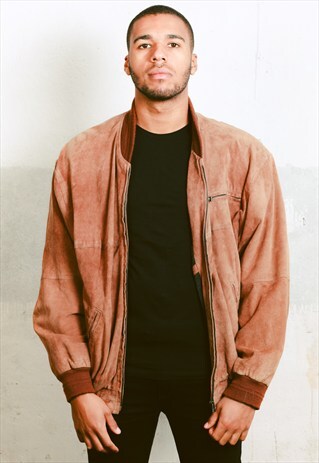 VINTAGE SUEDE BOMBER JACKET