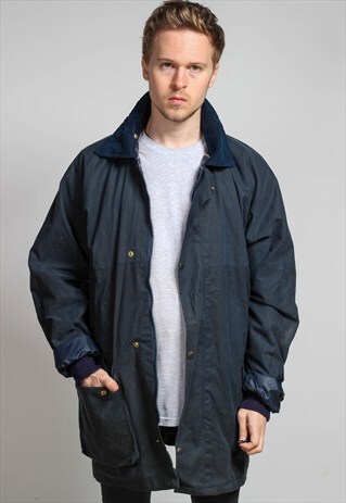 VINTAGE OVERSIZED WAX JACKET