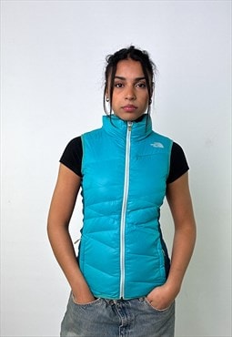 Light Blue y2ks The North Face 600 Series Puffer Jacket Coat