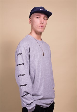 GREY WAVY SLEEVE LONG
