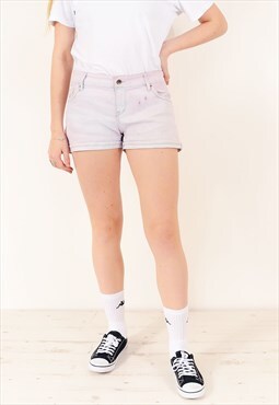 Vintage levi's hemmed denim shorts pink w38 BV141