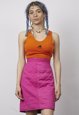 VINTAGE 90'S ADIDAS ORANGE SPORTS CROP TOP