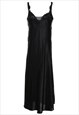 VINTAGE BLACK LACE SLIP DRESS - S