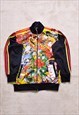 Ed Hardy Oriental Tattoo Print Embroidered Jacket 