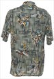 VINTAGE PIERRE CARDIN MULTI-COLOUR FLORAL HAWAIIAN SHIRT - M