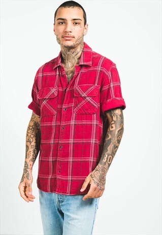 VINTAGE 80S LEVI'S SHORT SLEEVE SHIRT / S5271