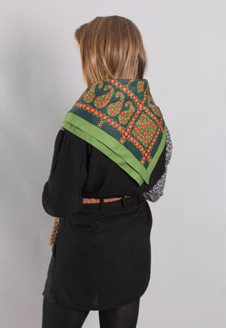 VINTAGE 60 PAISLEY PATTERNED SCARF