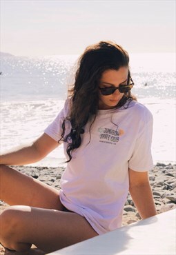 Junkbox Organic White Beachy Skate Tshirt