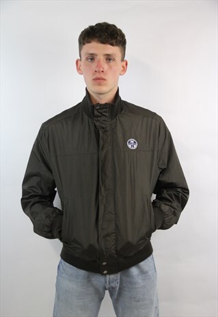 VINTAGE NORTH SAILS BROWN BOMBER JACKET