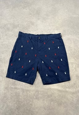 Polo Ralph Lauren Shorts Logo Patterned Chino Shorts 