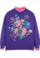 Vintage 90's Quips Sweatshirt Flowers Crewneck