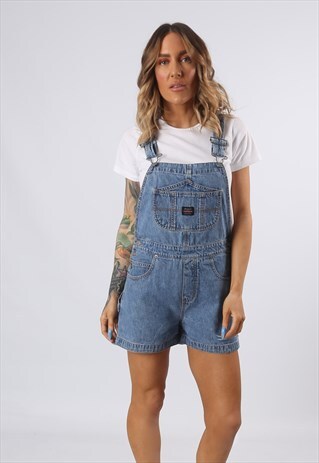 DENIM DUNGAREE SHORTS UNION BAY VINTAGE UK 10 (55Y)