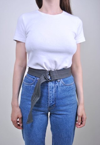 90S OVERSIZE WORKER BELT, VINTAGE MINIMALIST ACCESSORIES