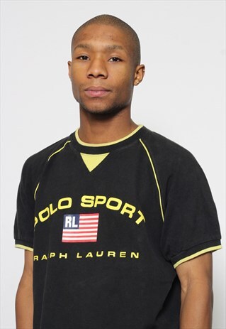 VINTAGE POLO SPORT SPELL OUT T-SHIRT