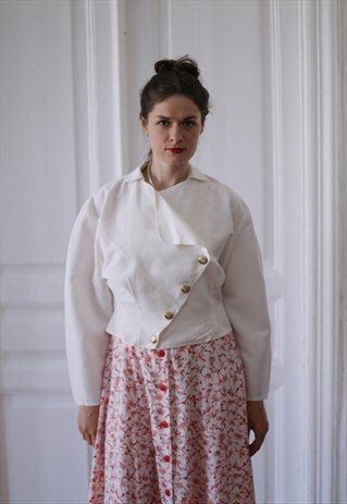 VINTAGE 80'S WHITE SAILOR JACKET