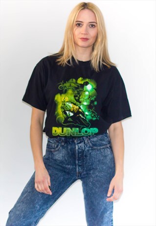 RETRO DUNLOP RACING MOTO T-SHIRT