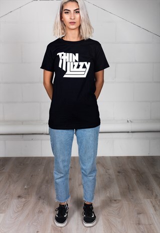 OFFICIAL THIN LIZZY CLASSIC LOGO UNISEX T SHIRT
