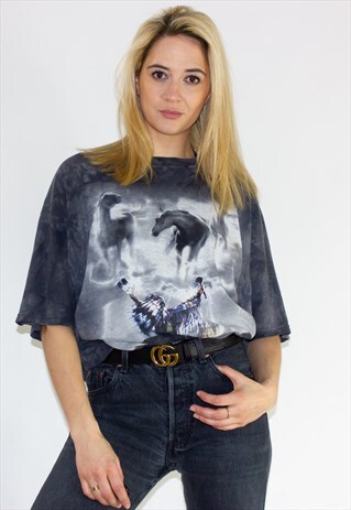 VINTAGE 90'S OVERSIZED WOLF T-SHIRT