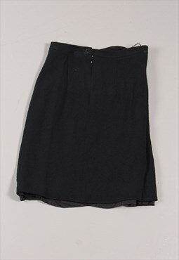 Vintage Moschino Pencil Skirt Black Work Smart Skirt UK 10
