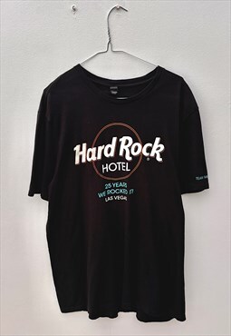 Hard Rock Cafe Las Vegas black tourist T-shirt XL 