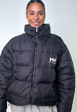 Black 90s Helly Hansen Reversible Puffer Jacket Coat