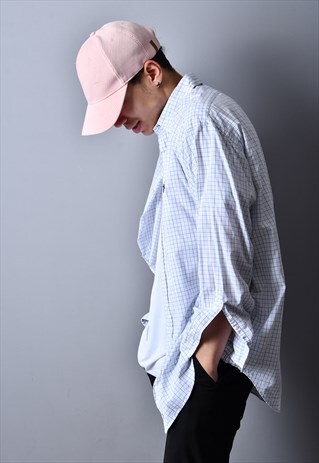 WHITE RALPH LAUREN CHECK SHIRT RL9080